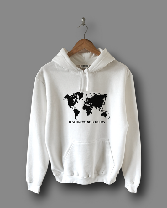 Hoodie Mapa Mundi Love Knows No Borders